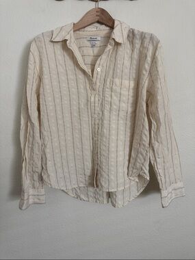 Madewell Yellow Button-Down Shirt